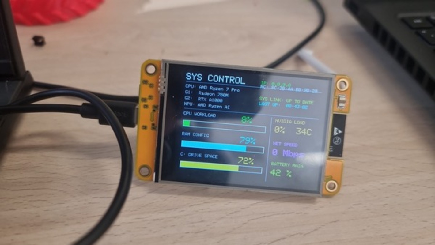 CYD ESP32 System Control